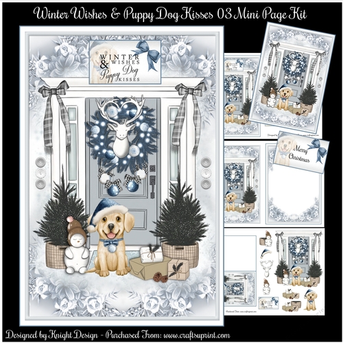 Winter Wishes & Puppy Dog Kisses 03 Mini Page Kit