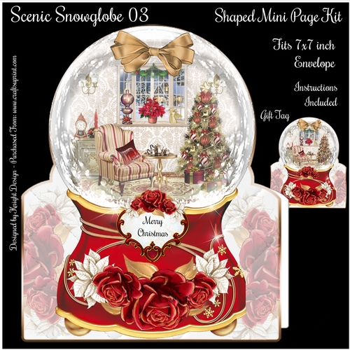 Scenic Snowglobe 03 Shaped Mini Page Kit 