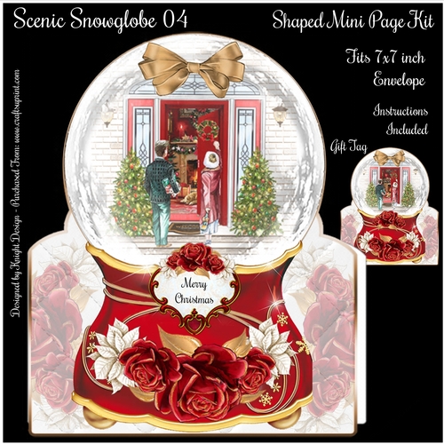 Scenic Snowglobe 04 Shaped Mini Page Kit 