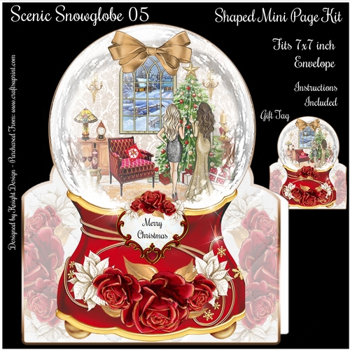Scenic Snowglobe 05 Shaped Mini Page Kit 