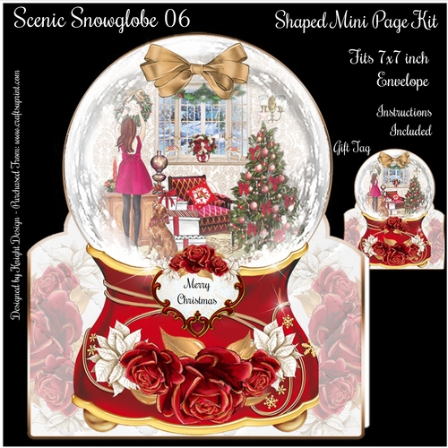 Scenic Snowglobe 06 Shaped Mini Page Kit 