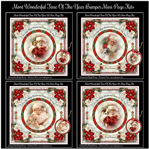Most Wonderful Time Of The Year Bumper Mini Page Kits