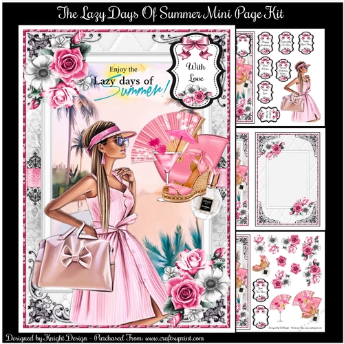 The Lazy Days Of Summer Mini Page Kit 