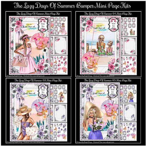 The Lazy Days Of Summer Bumper Mini Page Kits
