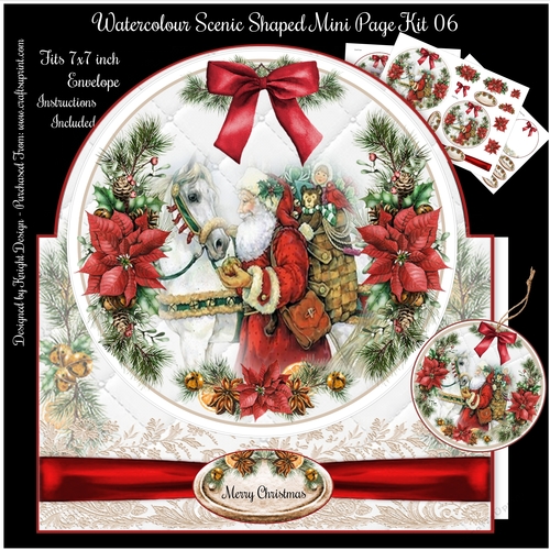 Watercolour Scenic Shaped Mini Page Kit 06 