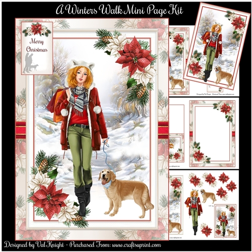  A Winters Walk Mini Page Kit