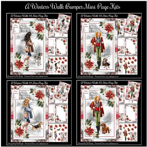 A Winters Walk Bumper Mini Page Kits