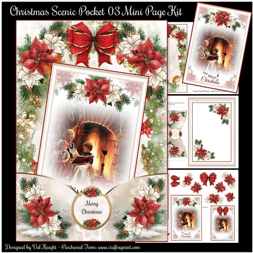 Christmas Scenic Pocket 03 Mini Page Kit