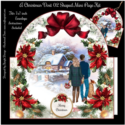 A Christmas Visit 02 Shaped Mini Page Kit