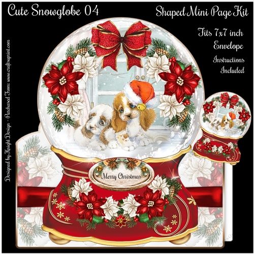 Cute Snowglobe 04 Shaped Mini Page Kit 