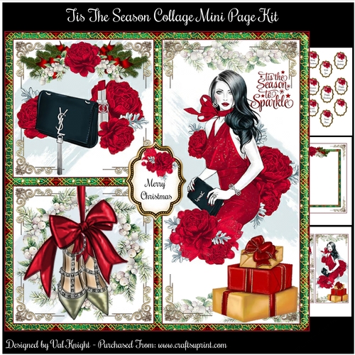 Tis The Season Collage Mini Page Kit