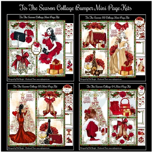 Tis The Season Collage Bumper Mini Page Kits