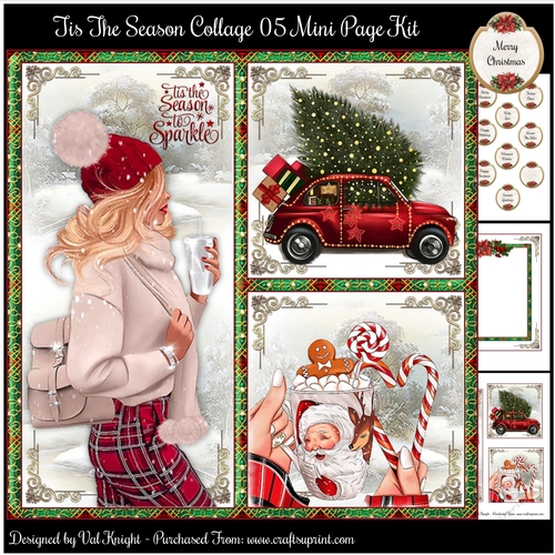Tis The Season Collage 05 Mini Page Kit