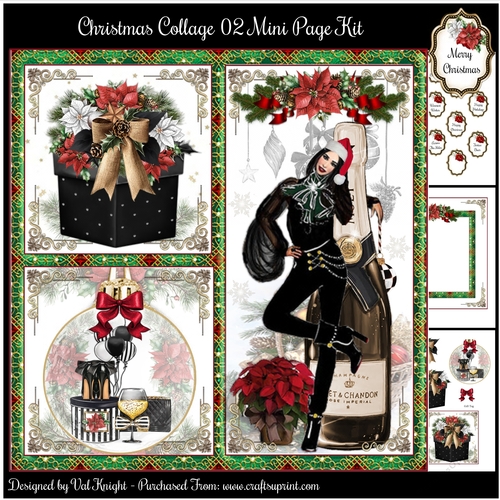 Christmas Collage 02 Mini Page Kit
