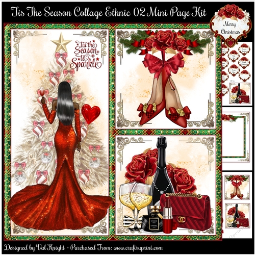 Tis The Season Collage Ethnic 02 Mini Page Kit - Request