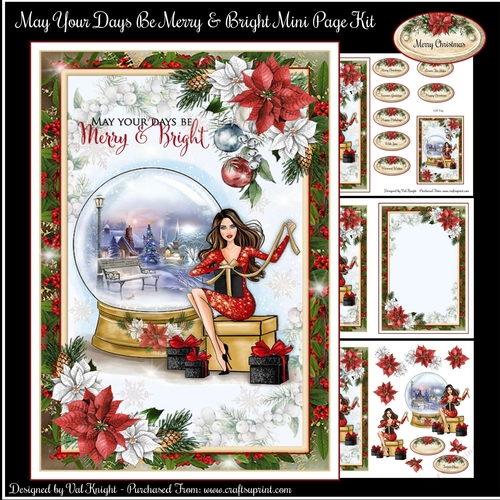 May Your Days Be Merry & Bright Mini Page Kit