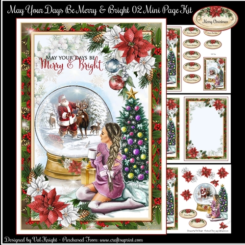 May Your Days Be Merry & Bright 02 Mini Page Kit