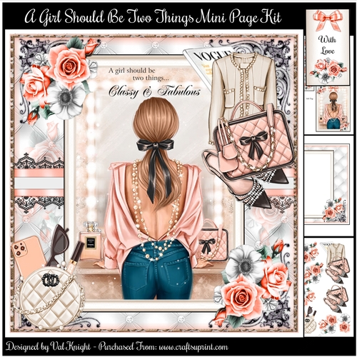 A Girl Should Be Two Things Mini Page Kit 