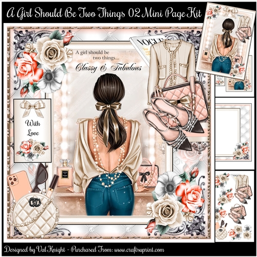 A Girl Should Be Two Things 02 Mini Page Kit