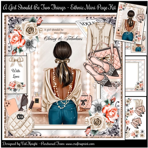 A Girl Should Be Two Things - Ethnic Mini Page Kit 