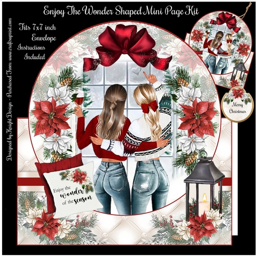 Enjoy The Wonder Shaped Mini Page Kit