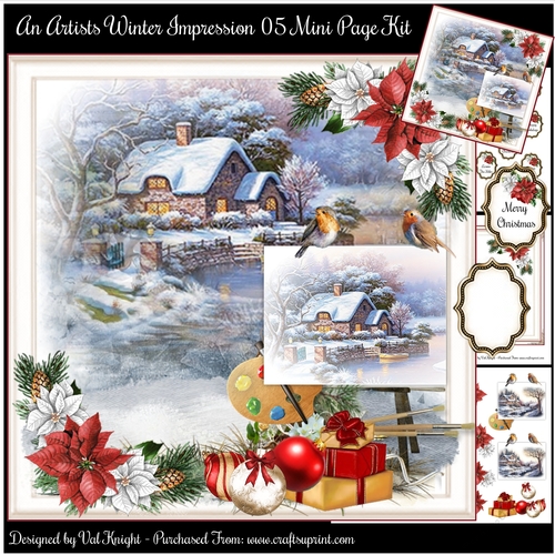 An Artists Winter Impression 05 Mini Page Kit - Request