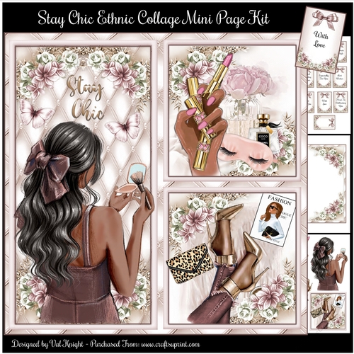 Stay Chic Ethnic Collage Mini Page Kit 