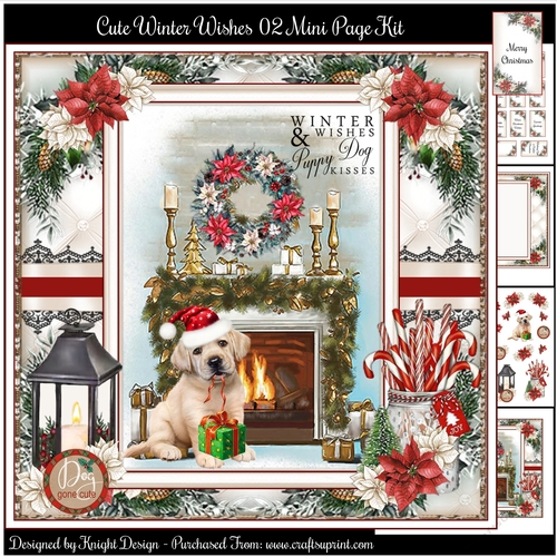Cute Winter Wishes 02 Mini Page Kit
