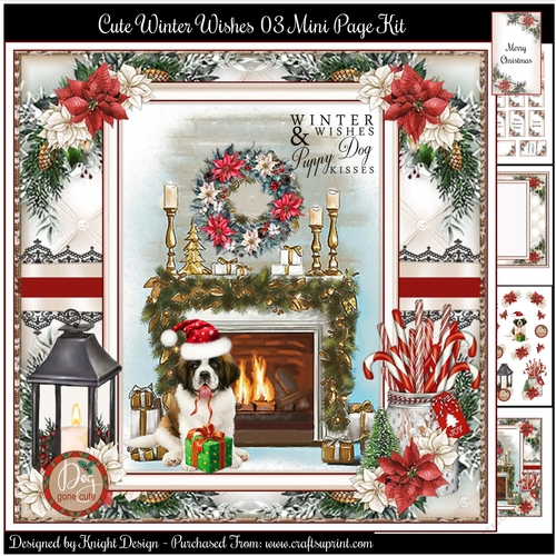 Cute Winter Wishes 03 Mini Page Kit