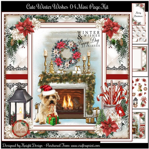  Cute Winter Wishes 04 Mini Page Kit 
