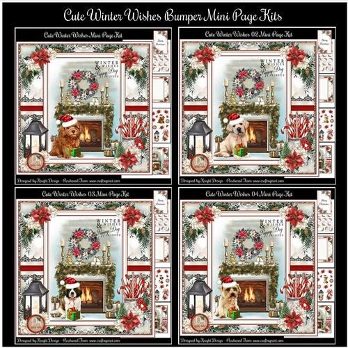 Cute Winter Wishes Bumper Mini Page Kits