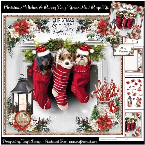 Christmas Wishes & Puppy Dog Kisses Mini Page Kit