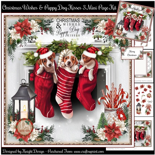 Christmas Wishes & Puppy Dog Kisses 03 Mini Page Kit 
