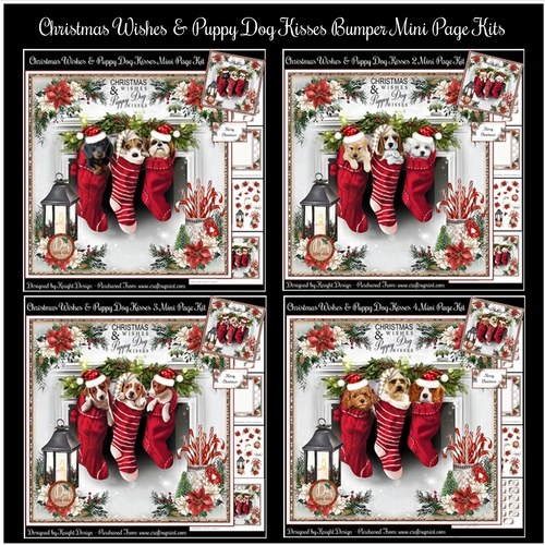 Christmas Wishes & Puppy Dog Kisses Bumper Mini Page Kits