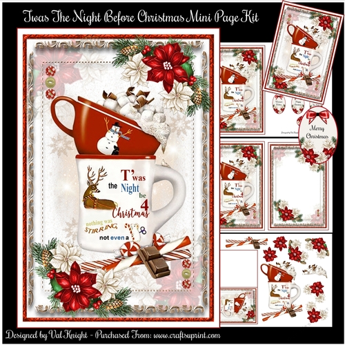 Twas The Night Before Christmas Mini Page Kit