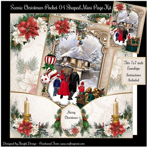 Scenic Christmas Pocket 04 Shaped Mini Page Kit 