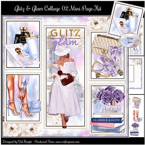 Glitz & Glam Collage 02 Mini Page Kit 