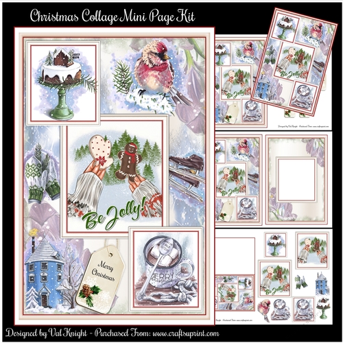 Christmas Collage Mini Page Kit