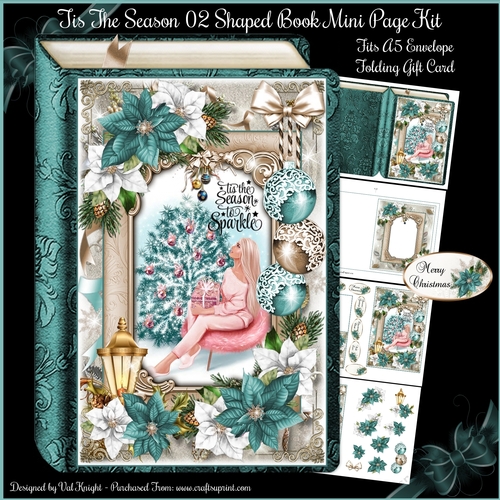 Tis The Season Shaped Book 02 Mini Page Kit  