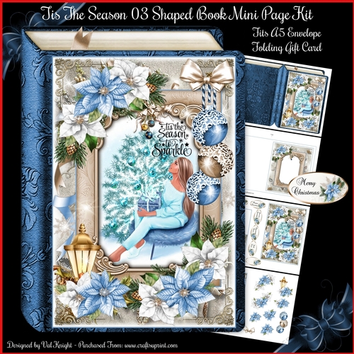 Tis The Season 03 Shaped Book Mini Page Kit 