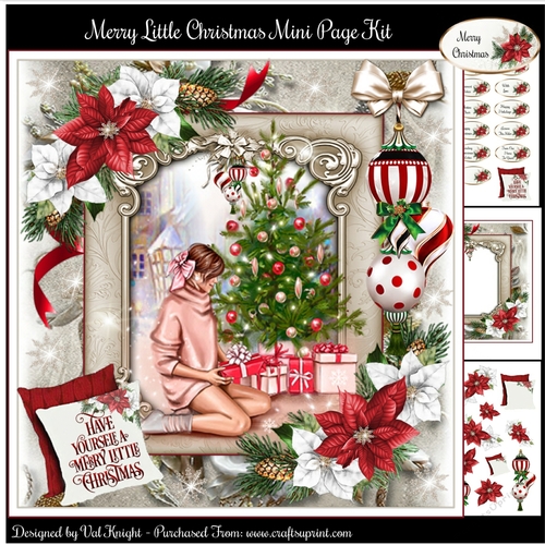 Merry Little Christmas Mini Page Kit