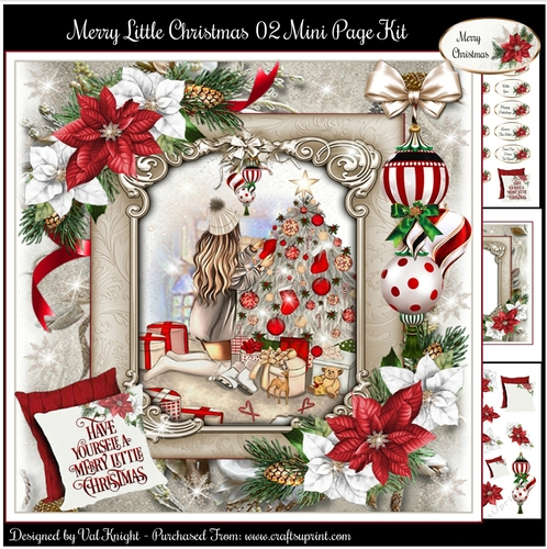Merry Little Christmas 02 Mini Page Kit