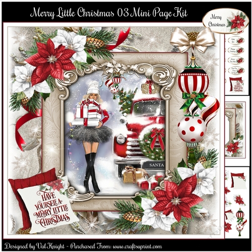 Merry Little Christmas 03 Mini Page Kit