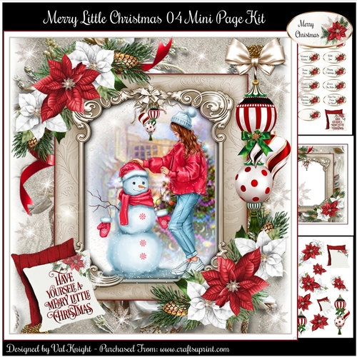 Merry Little Christmas 04 Mini Page Kit