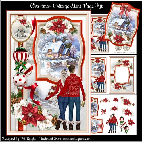 Christmas Cottage Mini Page Kit 