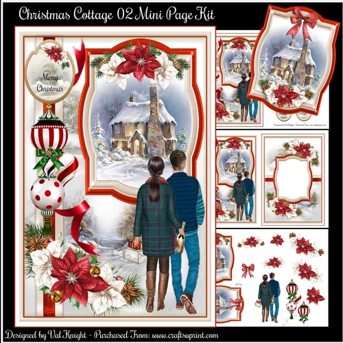 Christmas Cottage 02 Mini Page Kit 