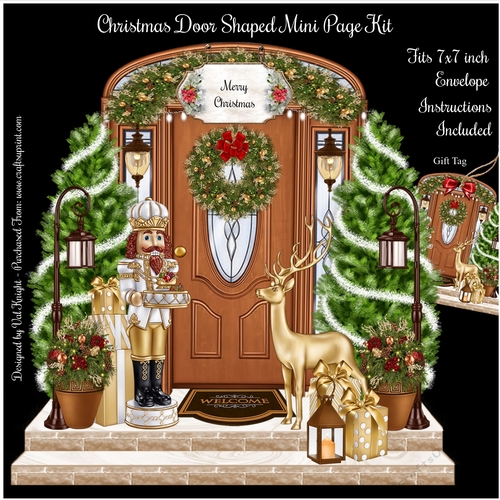 Christmas Door Shaped Mini Page Kit 
