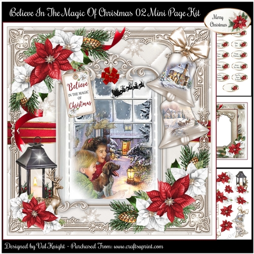 Believe In The Magic Of Christmas 02 Mini Page Kit
