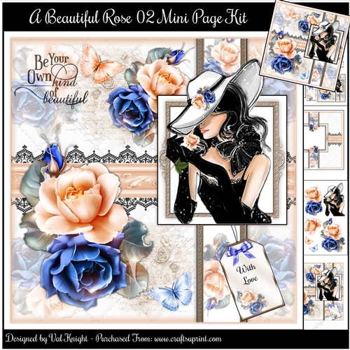 A Beautiful Rose 02 Mini Page Kit