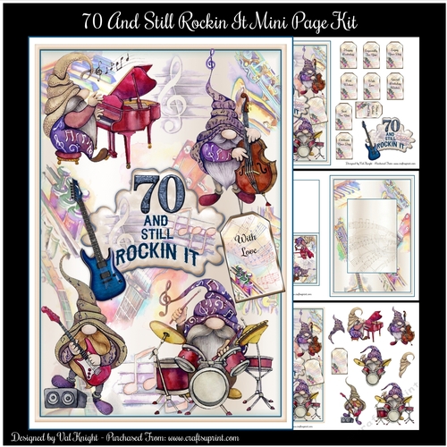 70 And Still Rockin It Mini Page Kit